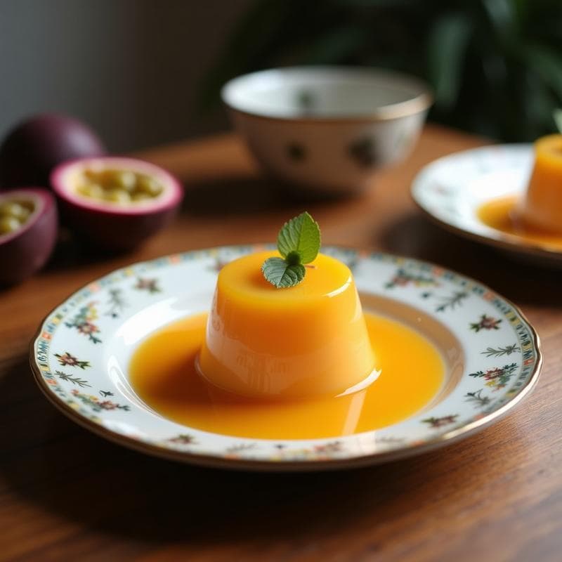 Gelatina de Maracuyá y Chía con Leche de Coco: Postre Brasileño Keto