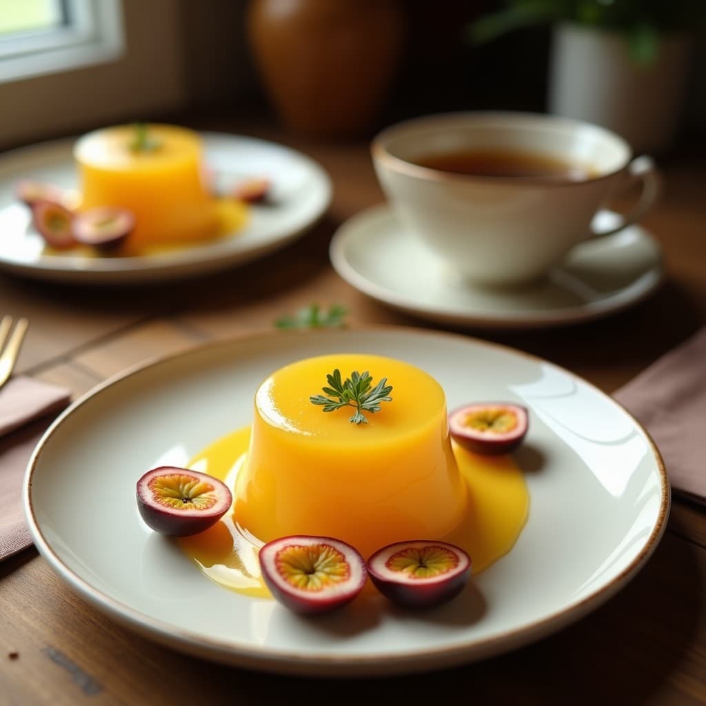 Gelatina de Maracuyá y Coco con Base de Agar: Postre Peruano Vegano y Refrescante