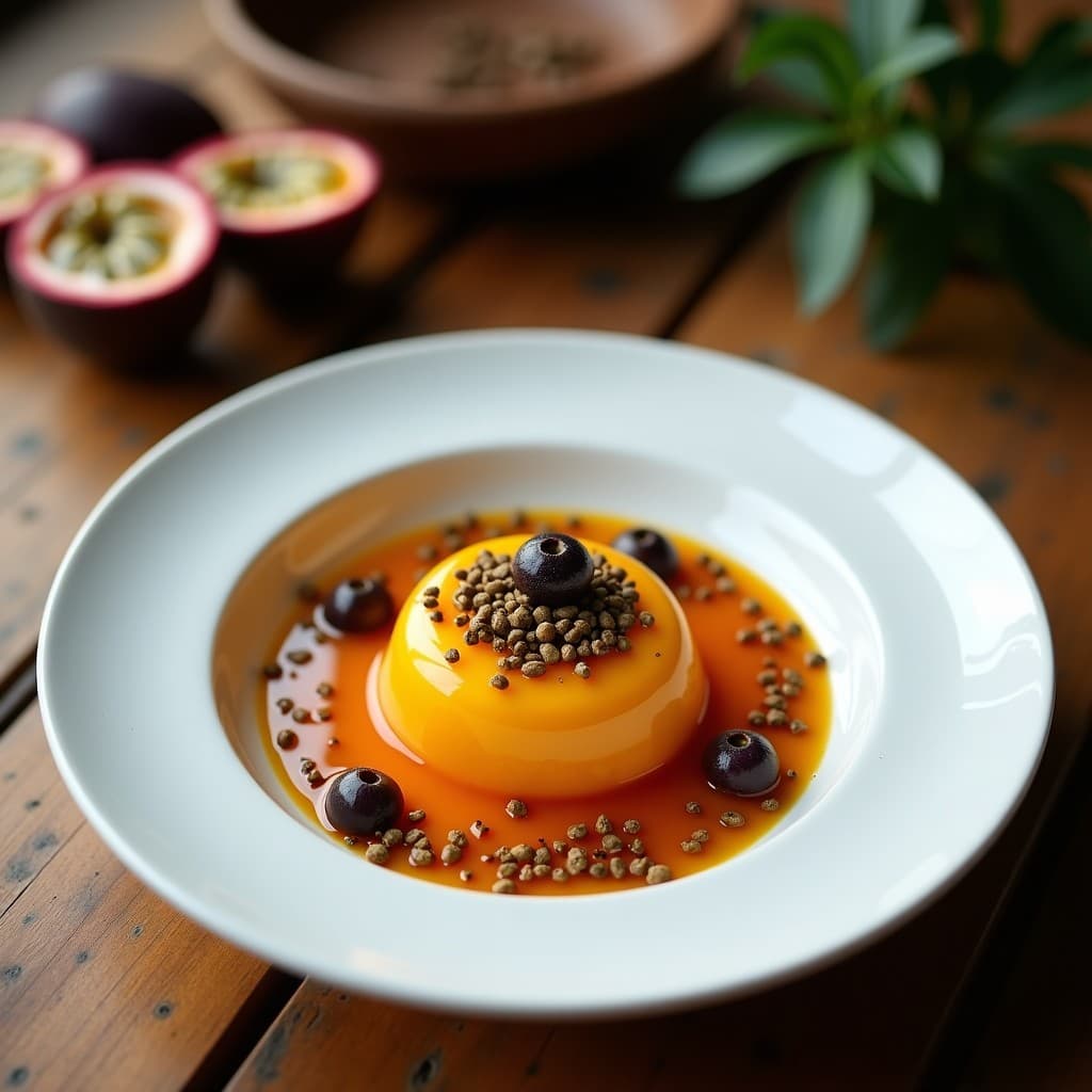 Gelatina de Maracuyá y Coco con Semillas de Chaga: Postre Brasilero Detox y Antiflamatorio