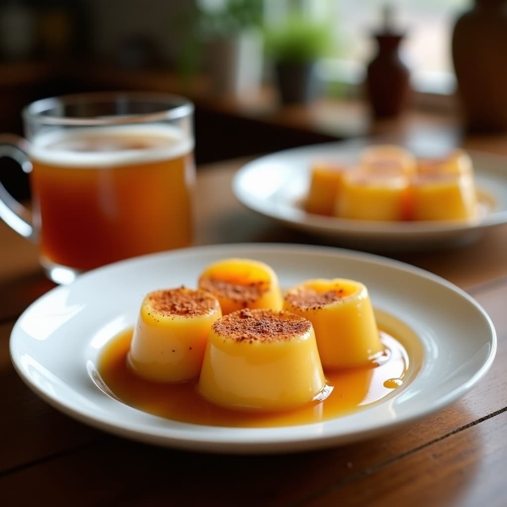 Gelatina de Té Chai y Leche de Coco: Postre Vegano con Especias Indian en 10 Minutos