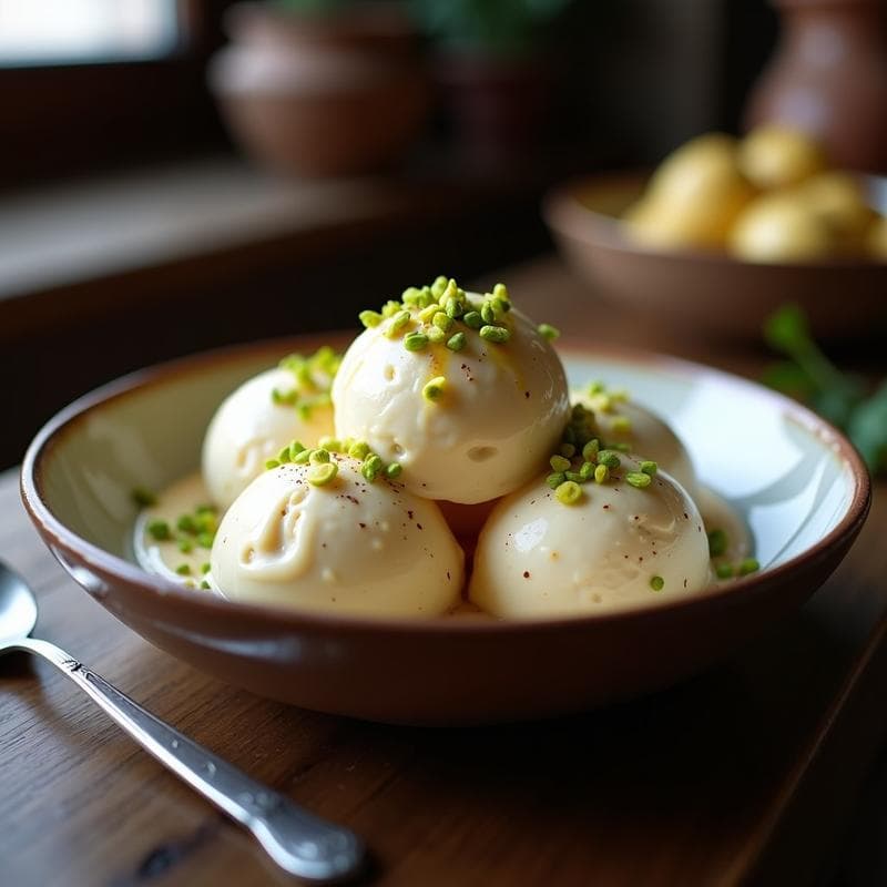 Gelato de Avena con Sirope de Dátiles y Virutas de Pistacho: Postre Vegano Sin Azúcar