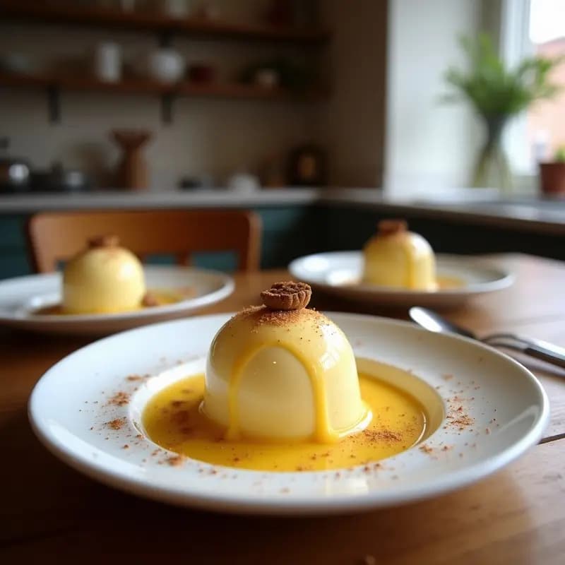 Gelato de Azafrán y Cardamomo: Helado Italiano Sin Huevo y Baja en Calorías