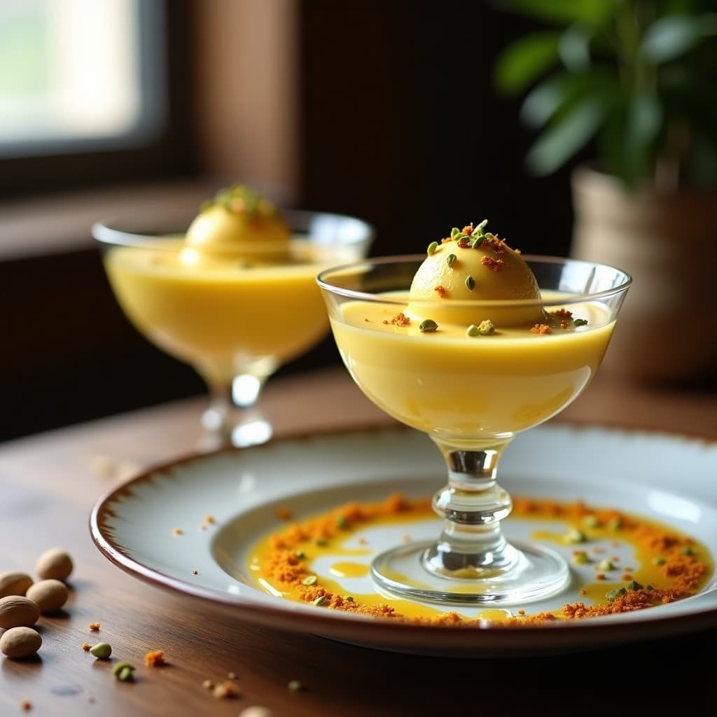 Gelato de Azafrán y Pistacho: Helado Italiano Sin Lácteos en Thermomix