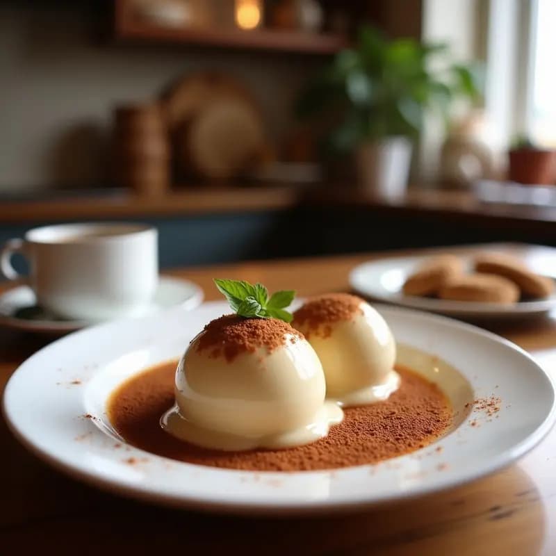 Gelato de Café y Avellanas: Postre Italiano Sin Azúcar con Endulzante de Monk Fruit