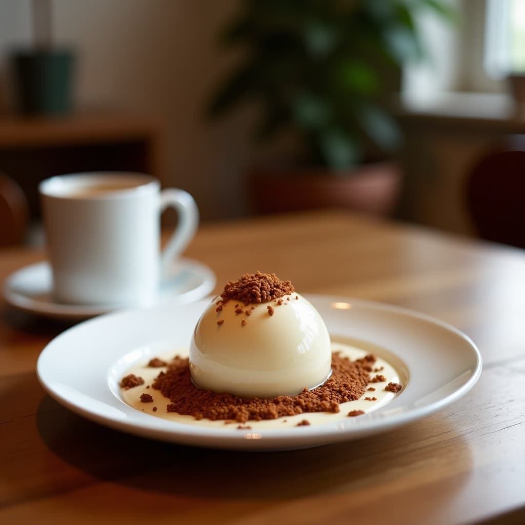 Gelato de Café con Trozos de Dátiles: Postre Italiano Sin Azúcar y Sin Lácteos