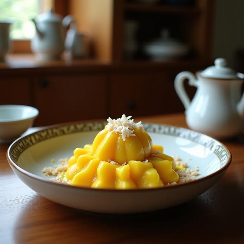 Gelato de Cúrcuma y Pimienta Negra con Virutas de Coco: Postre Italiano Antiinflamatorio y Sin Lácteos