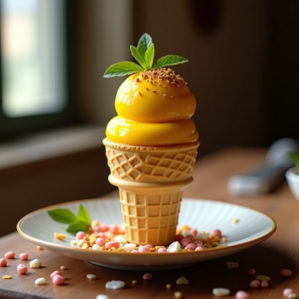 Gelato de Cúrcuma y Pimienta Rosa: Postre Italiano Antinflamatorio y Sin Azúcar