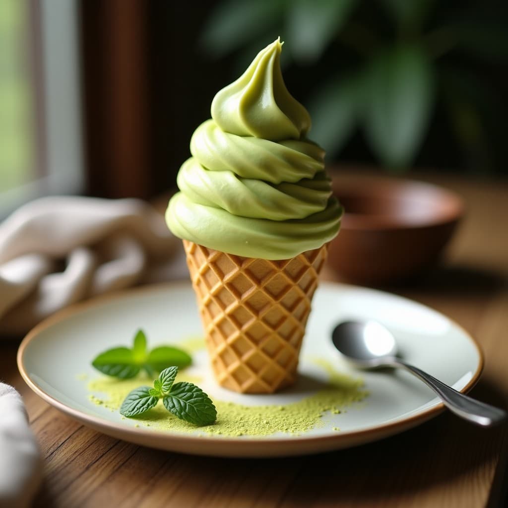 Gelato de Matcha y Cúrcuma: Postre Italiano Keto sin Azúcar ni Lácteos