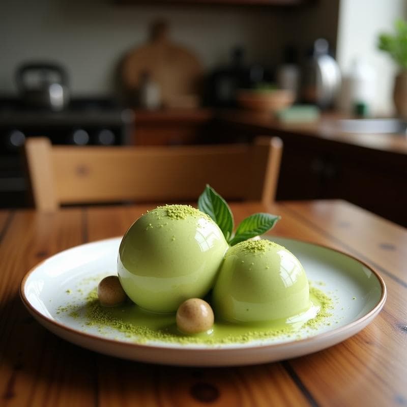 Gelato de Matcha y Semillas de Chía: Postre Japonés Sin Azúcar y Sin Lácteos