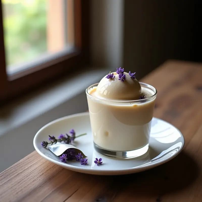 Gelato de Té Earl Grey y Lavanda: Postre Italiano Keto Sin Azúcar en 4 Ingredientes