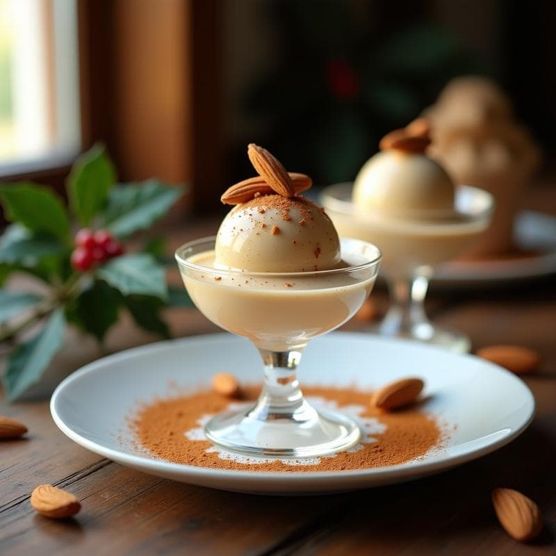 Gelato de Turrón y Almendras: Postre Italiano Sin Lactosa con Toque Navideño