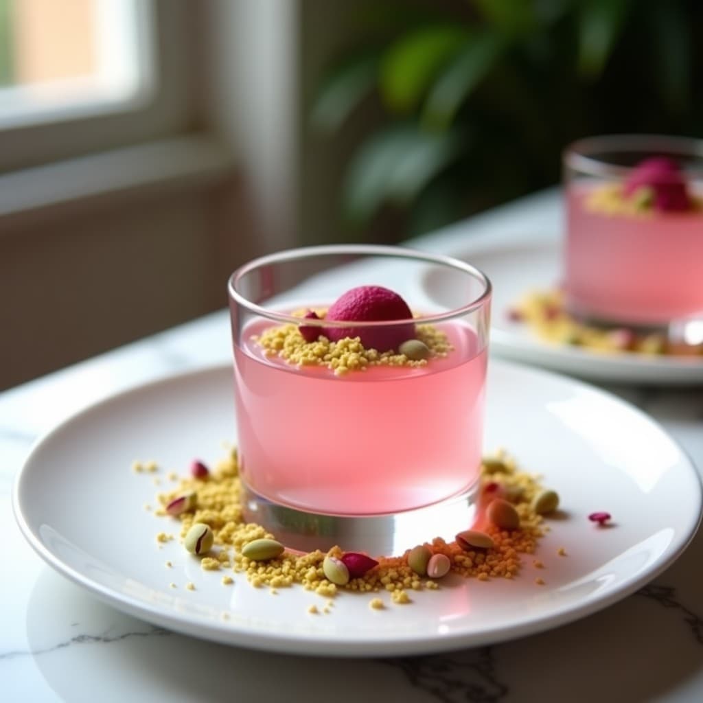 Gelée de Lichi y Rosa de Damasco: Postre Árabe Sin Azúcar y Vegano en 15 Minutos