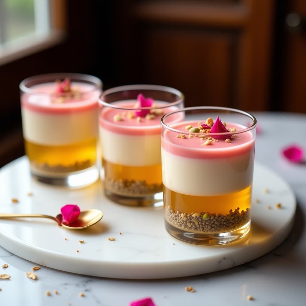 Gelée de Lichi y Rosa Mosqueta: Postre Chino Sin Azúcar en 3 Capas