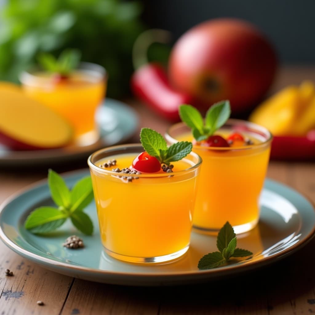 Gelée de Mango y Chile Habanero: Postre Mexicano Dulce-Picante Sin Azúcar