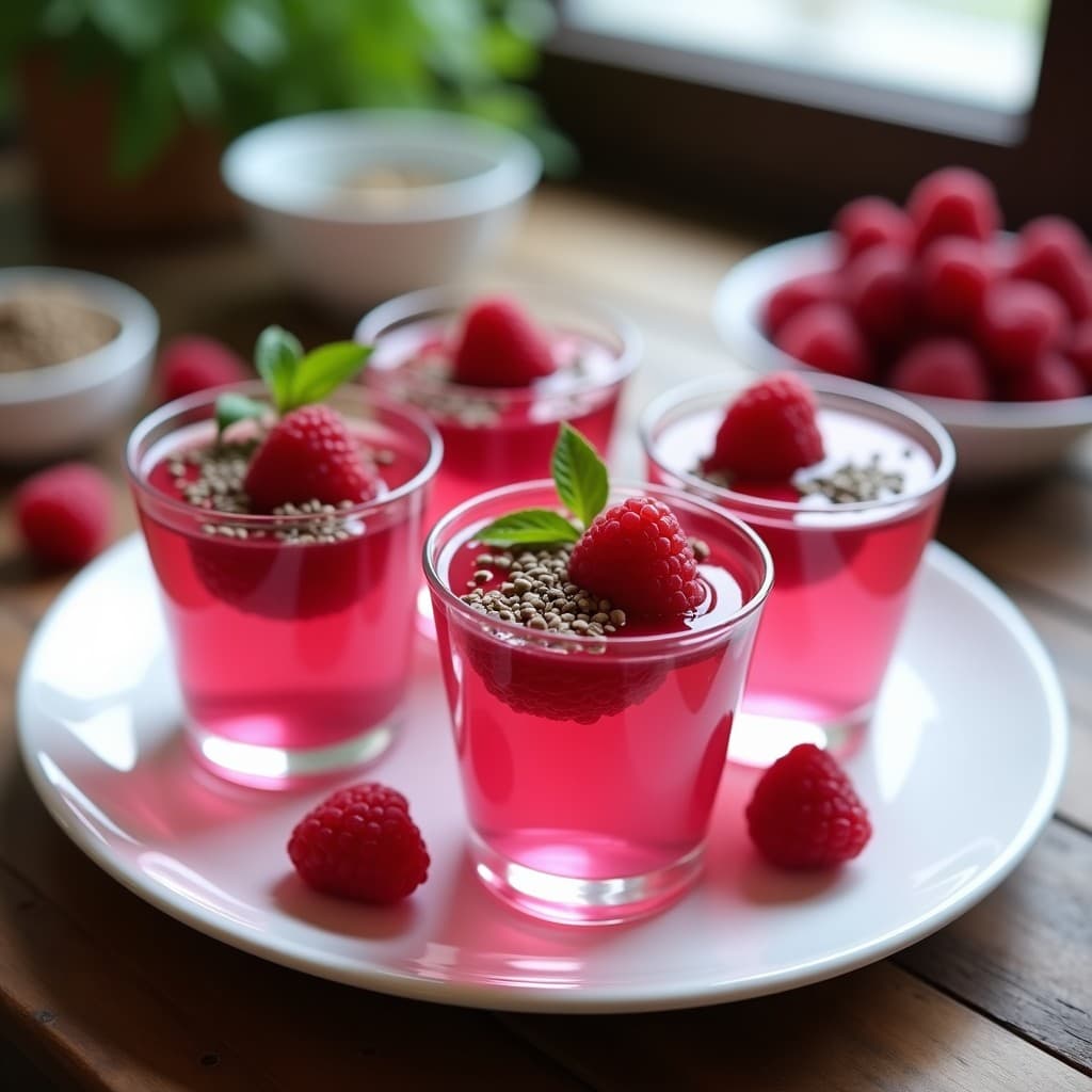 Gelée de Marihuana con Frambuesas y Chía: Postre Relajante y Antiinflamatorio