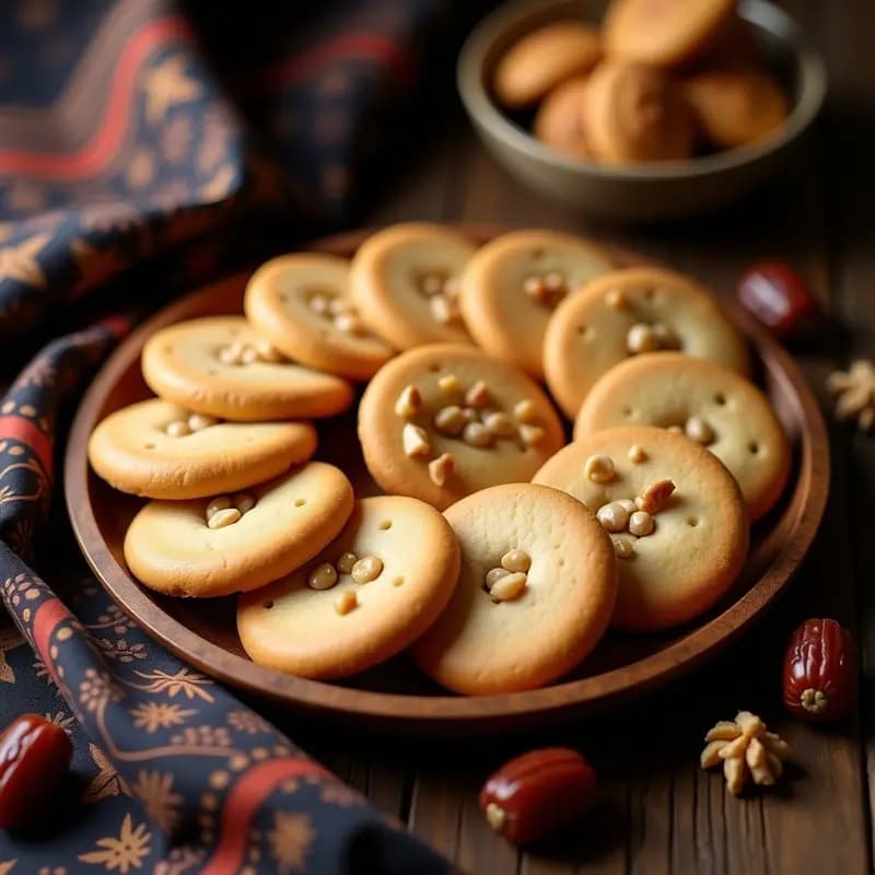Ghoriba con Dátiles y Nueces: Galletas Marroquíes Sin Harina y Sin Azúcar
