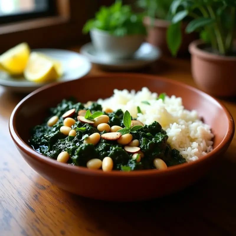 Ghormeh Sabzi de Espinacas y Alubias: Receta Iraní Vegana y Alta en Hierro