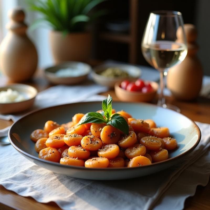 Gnocchi de Boniato Morado y Cúrcuma: Receta Italiana Keto sin Harina en Airfryer