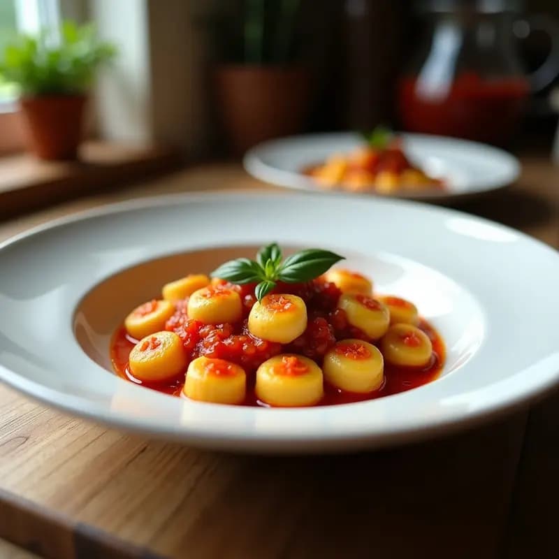 Gnocchi de Boniato con Salsa de Tomate Seco: Receta Italiana Vegana y Sin Lactosa
