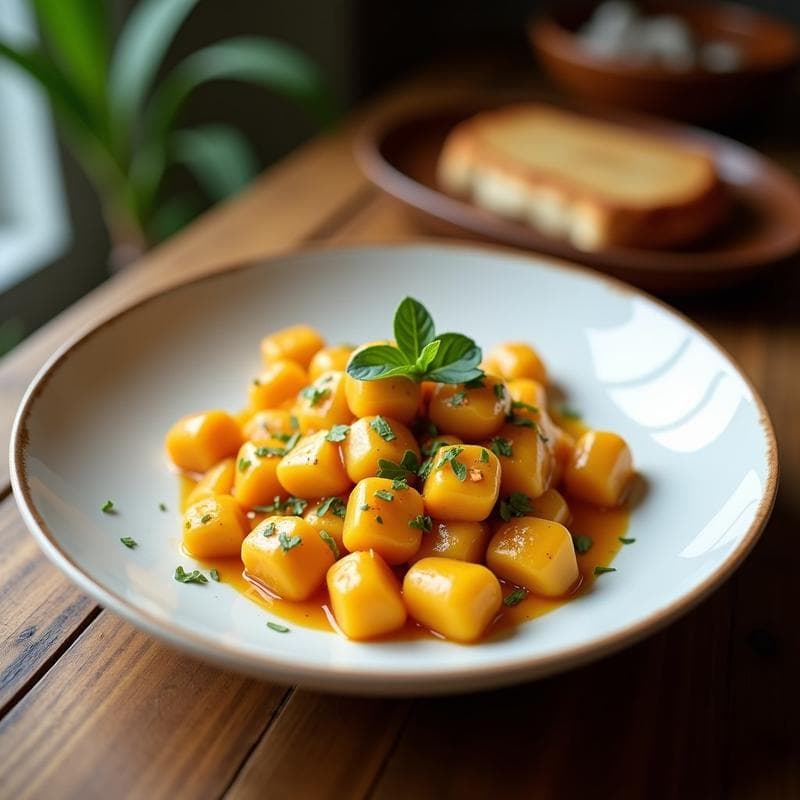 Gnocchi de Camote y Queso de Macadamia: Receta Keto Sin Gluten en 25 Minutos
