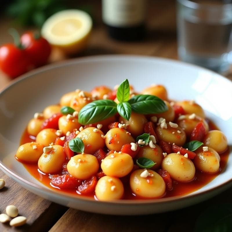 Gnocchi de Coliflor y Queso de Anacardo con Salsa de Tomate Seco: Receta Italiana Keto