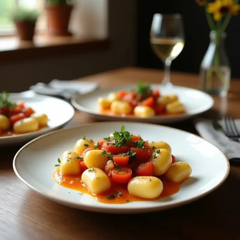 Gnocchi de Mandioca y Espinacas con Salsa de Tomate Seco: Receta Vegana en Thermomix