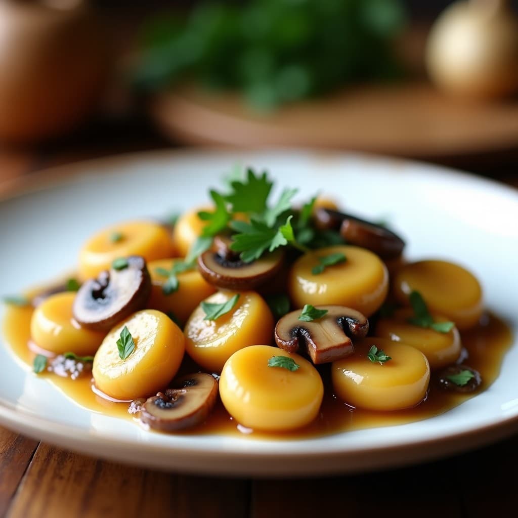 Gnocchi de Mandioca con Salsa de Hongos y Ajo: Receta Brasileña Sin Gluten en Thermomix