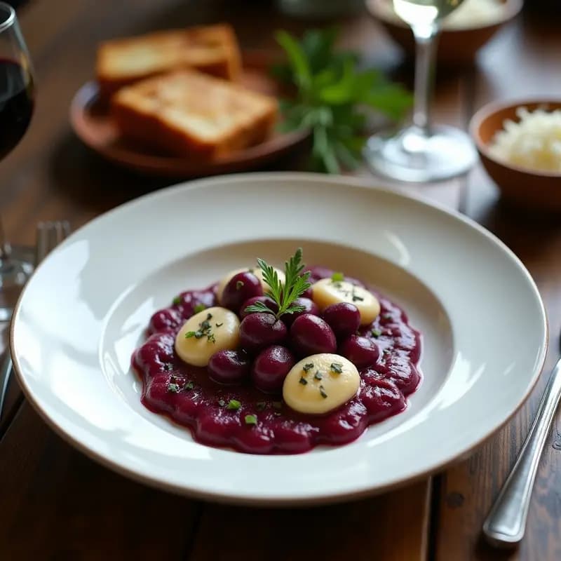Gnoci de Camote y Queso Azul: Receta Italiana Gourmet con Toque Dulce-Salado