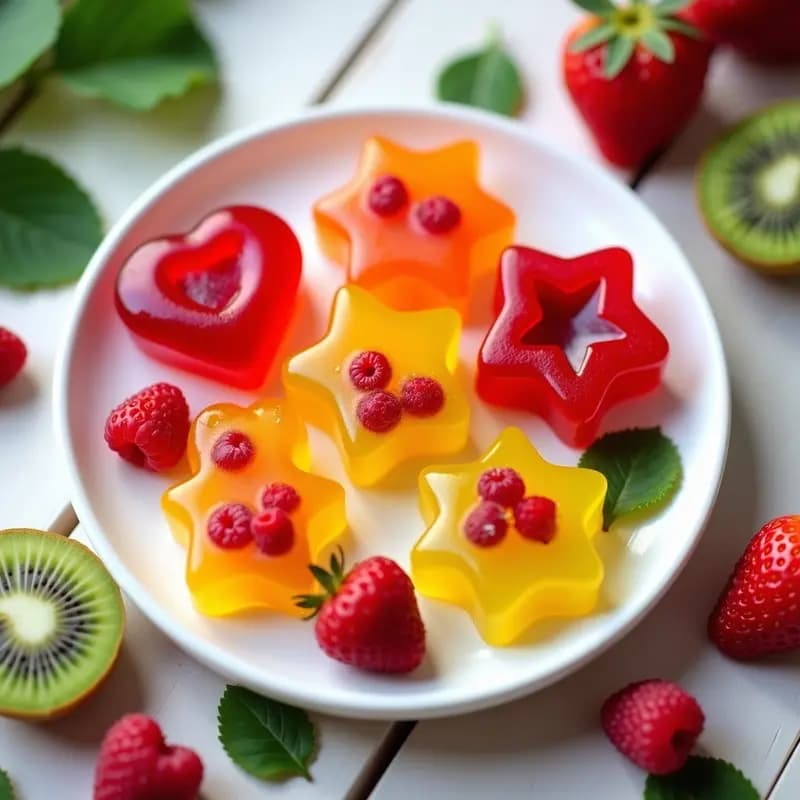 Gominolas de Fruta Natural con Agar-Agar y Zumo de Granadilla: Postre Sin Azúcar para Niños