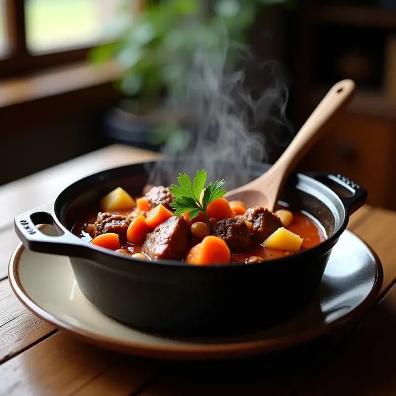 Goulash de Alce con Pimentón Dulce: Receta Húngara de Caza en Olla Lenta