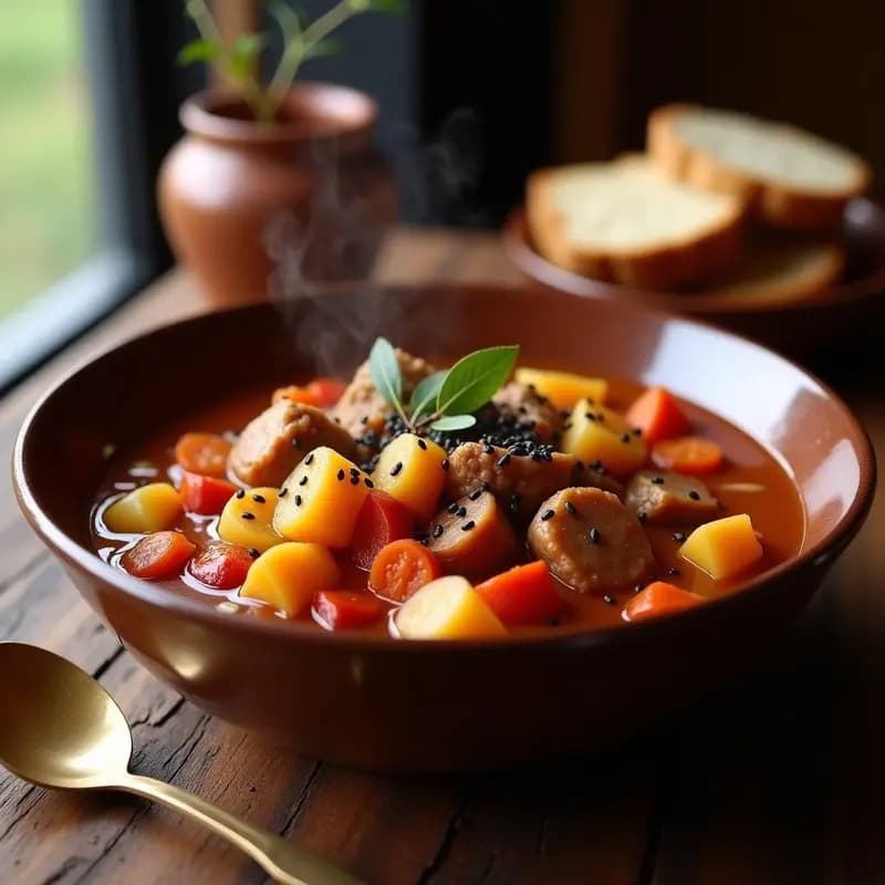 Goulash Checo con Semillas de Carvi: Receta de Invierno en Olla Express
