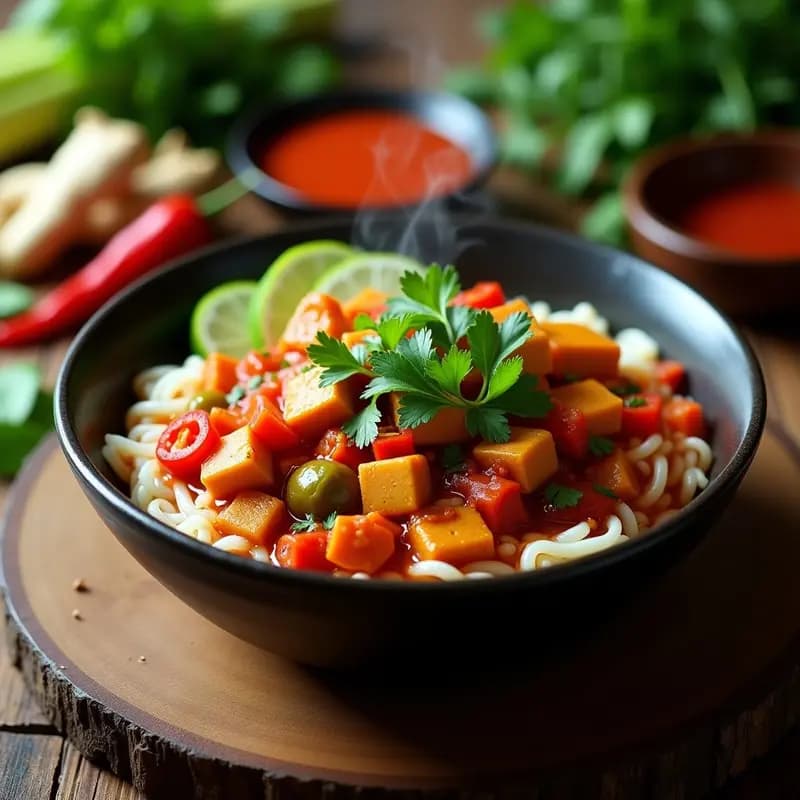 Goulash Hanoiano con Fideos de Arroz: Versión Vietnamita del Clásico Húngaro