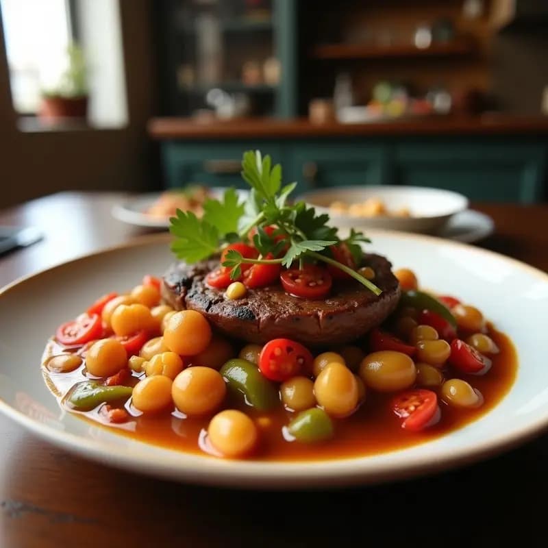 Goulash Hanoi de Ternera y Pimientos: Estofado Vietnamita con Especias