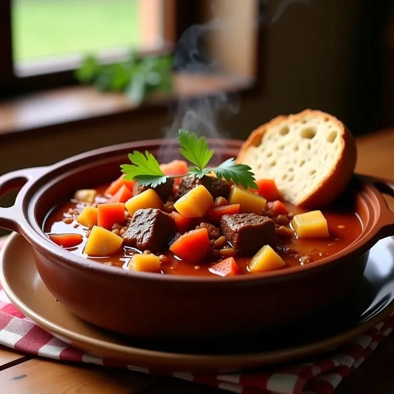 Goulash Húngaro Auténtico: Receta Tradicional con Pimentón y Carne de Ternera