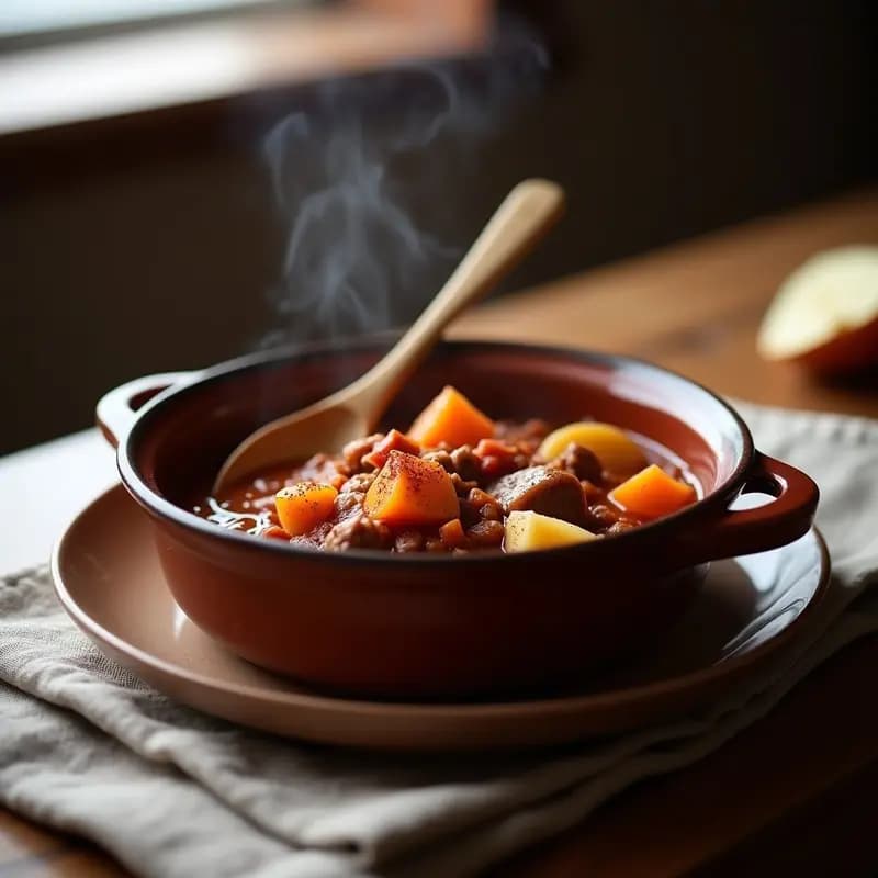 Goulash Húngaro con Carne de Res: Plato de Invierno en Olla a Presión