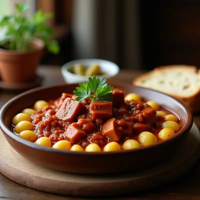 Goulash Húngaro con Ñoquis: Estofado de Carne con Pimentón y Salsa Espesa