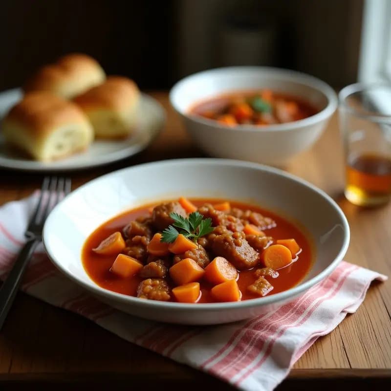 Goulash Húngaro con Since Vegetal y Pimentón: Receta Traditional en Olla Lenta