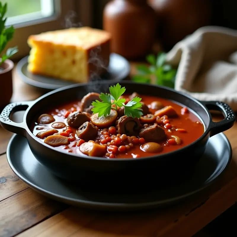 Goulash Hungría con Carne de Res y Pimentón: Estofado Reconfortante y Sin Gluten