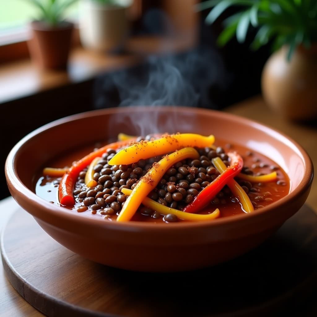 Goulash de Lentejas y Pimientos con Especias Hungarianas: Receta Vegana en Olla Express