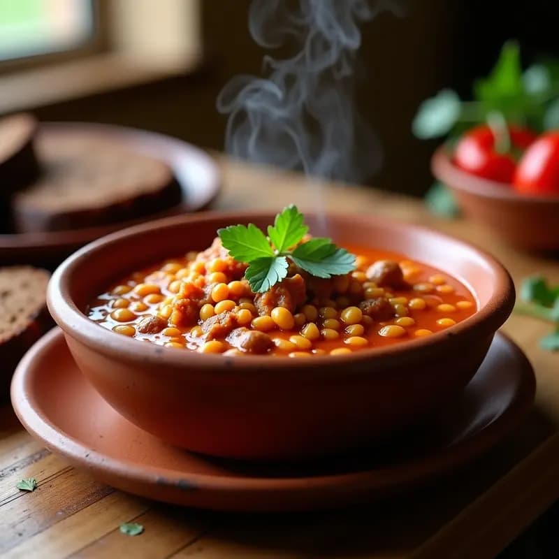 Goulash de Lentejas Rojos: Receta Húngara Vegana y Reconfortante en Olla Lenta