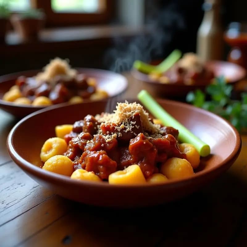 Goulash de Ternera con Ñoquis de Coliflor: Plato Húngaro Bajo en Carbohidratos