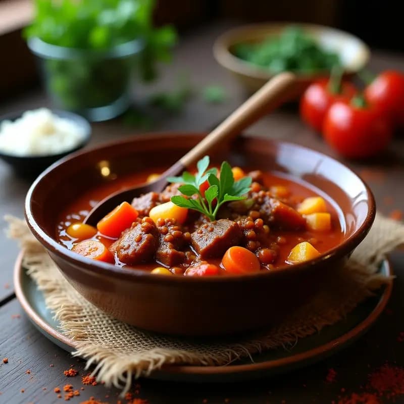 Goulash de Ternera y Paprika: Receta Húngara en Thermomix