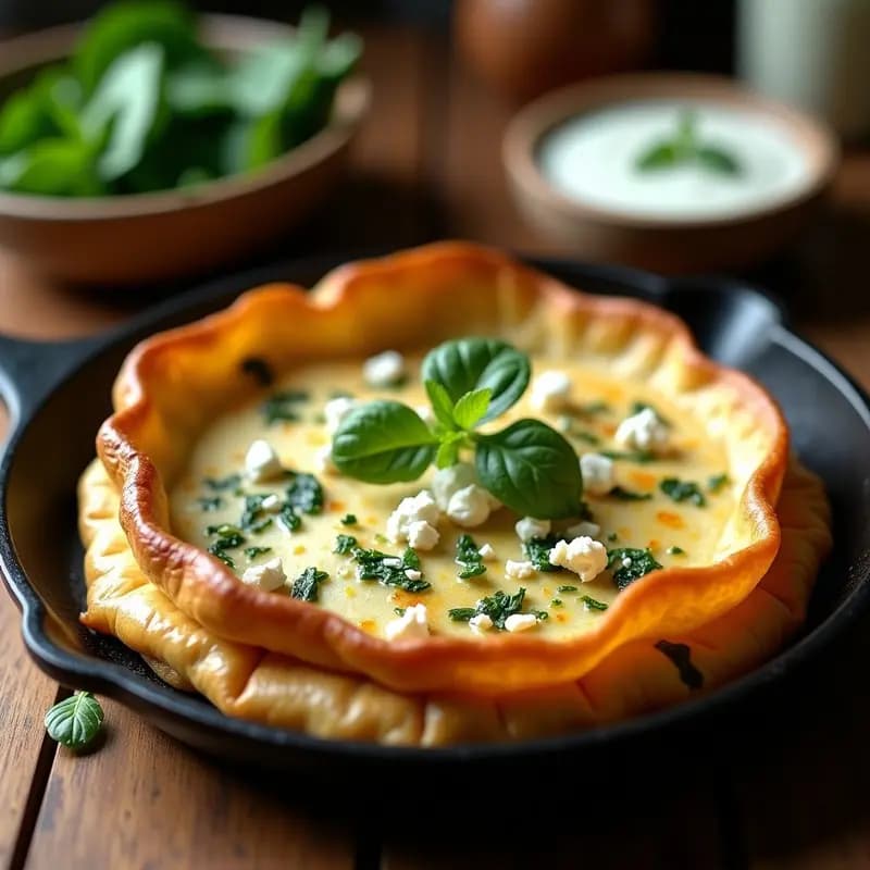 Gozleme Turco de Espinacas y Queso: Receta en Sartén Rápida y Crujiente