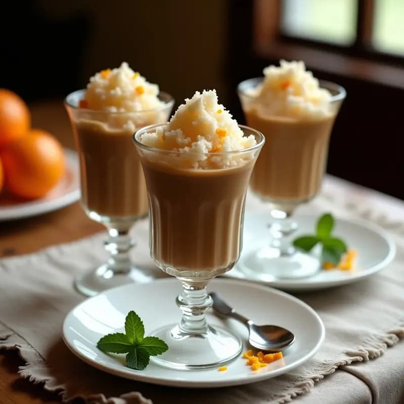 Granita de Café y Leche Condensada: Postre Italiano Refrescante Sin Horno