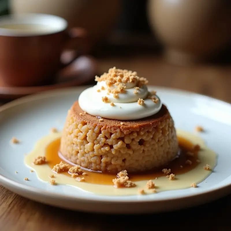 Granita de Café y Nuez moscada con Crema de Coco: Postre Italiano Vegano y Sin Azúcar