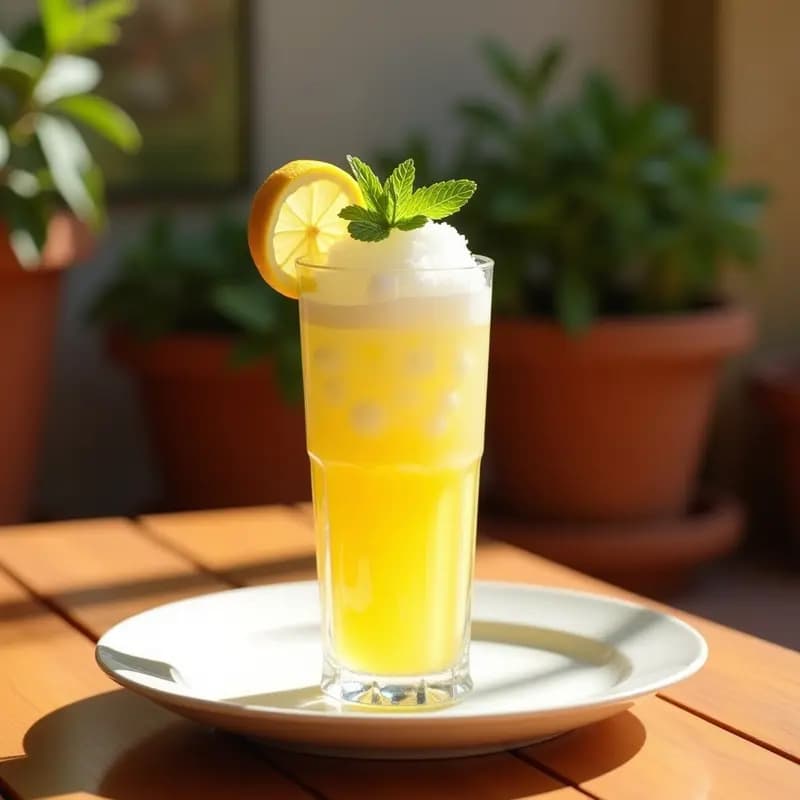 Granizado de Limón con Hojas de Hierbabuena: Refresco Andaluz para el Verano