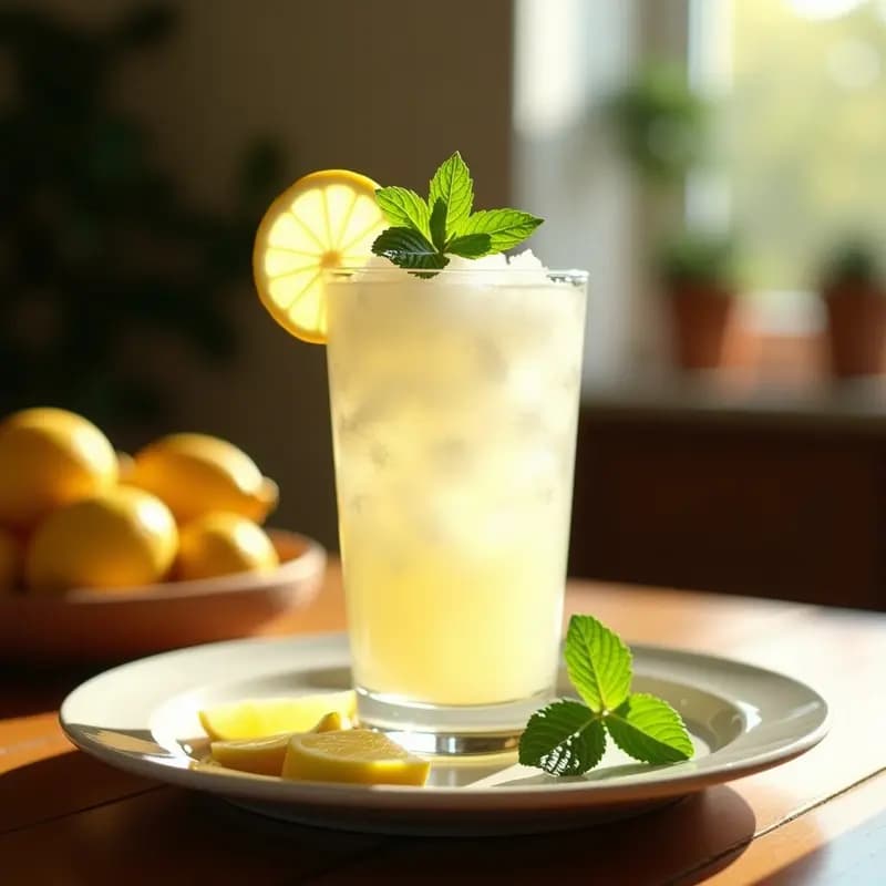 Granizado de Limón con Menta Fresca: Receta Andaluz Refrescante y Sin Alcohol