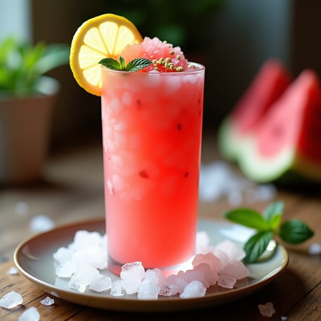 Granizado de Sandía y Mentol: Bebida Egipcia Refrescante para el Verano