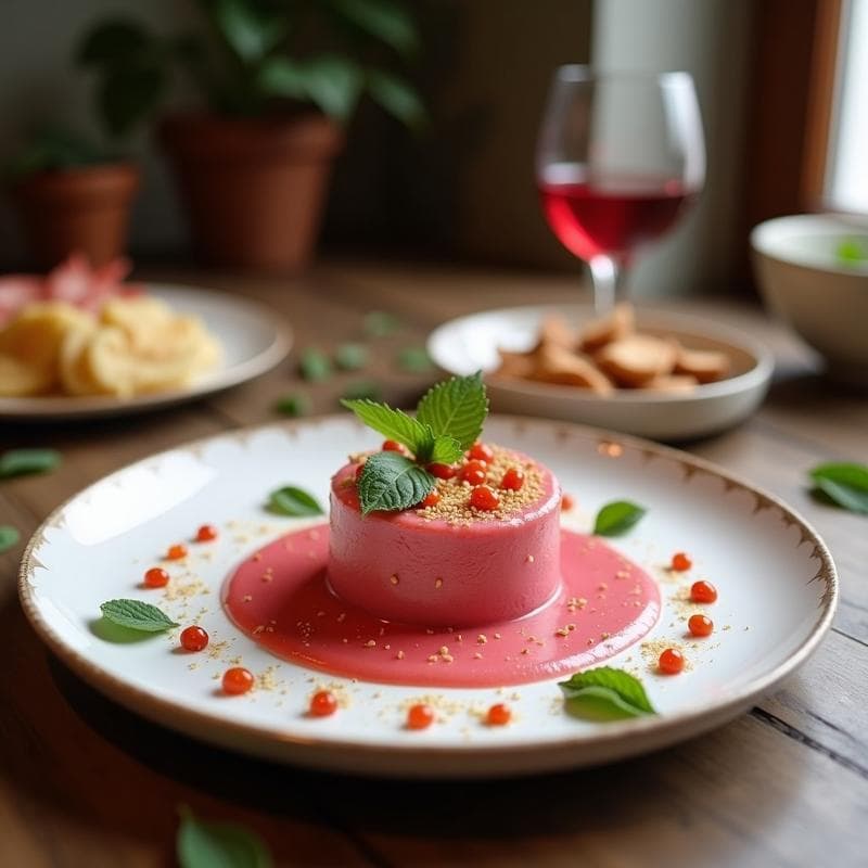 Granizado de Sandía y Pimienta Rosa con Hojas de Menta: Postre Sin Azúcar y Refrescante en 5 Minutos