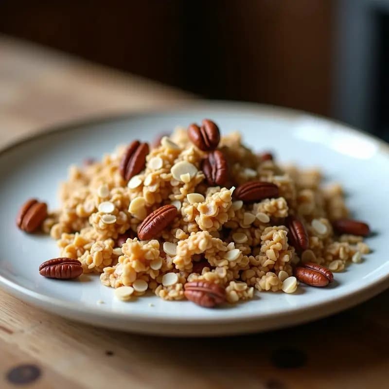 Granola de Avena y Coco: Desayuno Energético con Frutos Secos